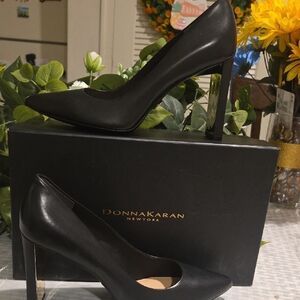 Donna Karan Sleek Black Heels